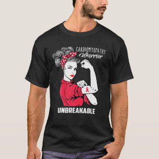 T-shirt Cardiomyopathie Guerrier Conscience de la chemise