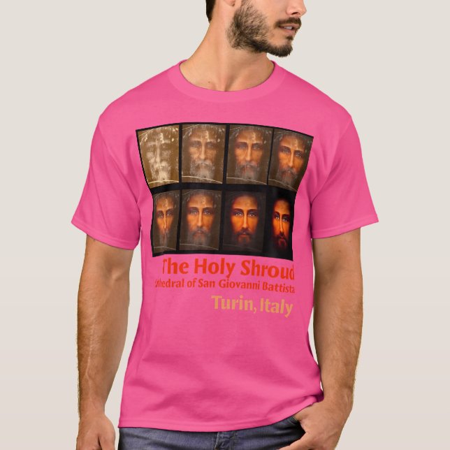 T-shirt Carénage De Turin Visage Saint De Jésus Phases D'E (Devant)