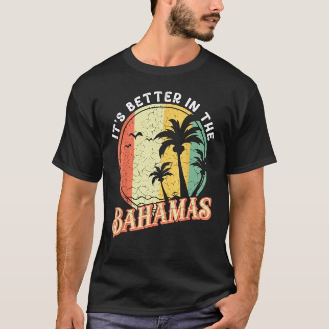 T-shirt Caribbean Island Summer Vacation It s Better In Th (Devant)