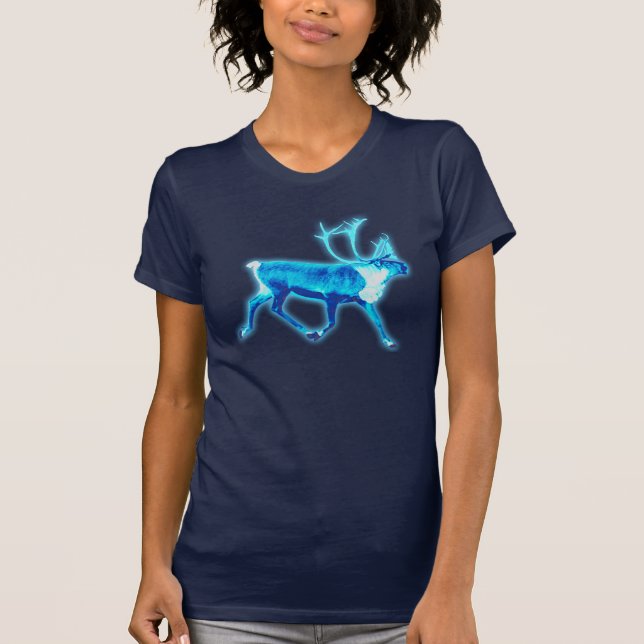 T-shirt Caribou bleu (rennes) (Devant)