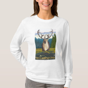 T-shirt Caribou dans le sauvage - ressortissant de