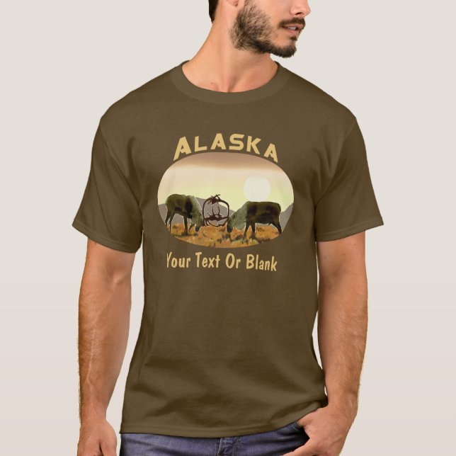 T-shirt Caribou Duel - Alaska (Devant)