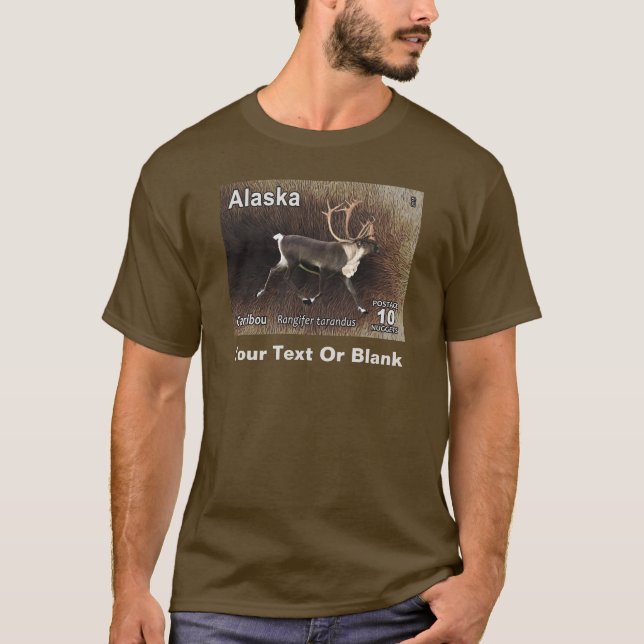 T-shirt Caribou (rennes) - Postage de l'Alaska (Devant)