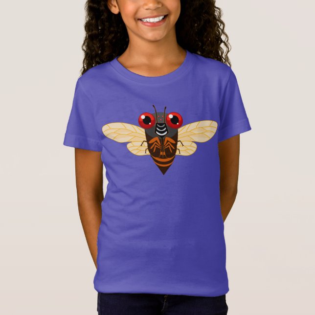 T-shirt caricada Cute Cicada (filles) (Devant)