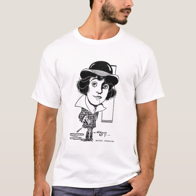 T-shirt Caricature 1917 de Mabel Normand (Devant)
