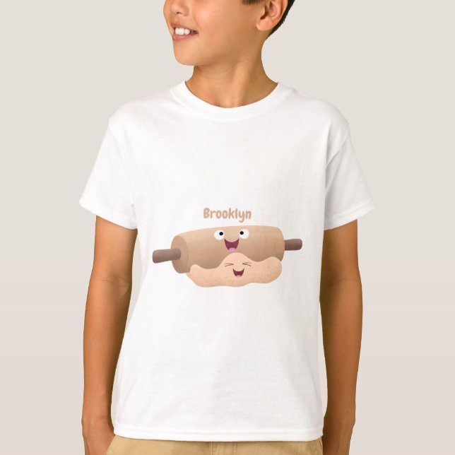 T-shirt Caricature à pâte molle et à pâte molle (Devant)