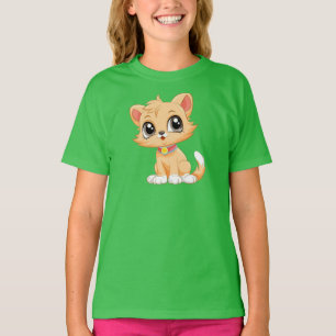 T-shirt Caricature adorable de chat