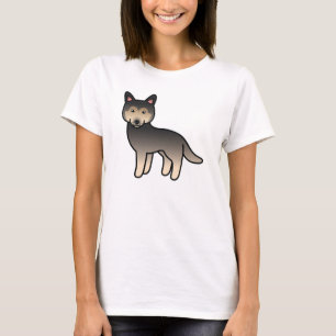 T-shirt Caricature Agouti Chien sibérien Husky