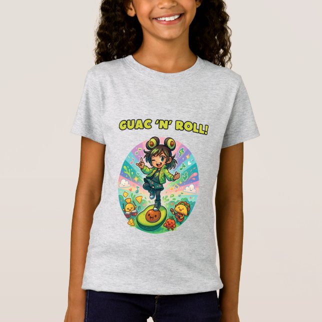 T-Shirt caricature amusante alimentaire chemise enfant (Devant)