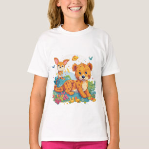 T-shirt caricature - Art de la faune amusante