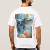 Caricature au crocodile volant | Mignonne et drôle