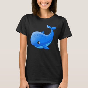 T-shirt Caricature Baleines de mer Océan animal de mer Cré