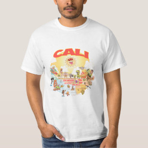 T-shirt Caricature CALI Californie du Sud