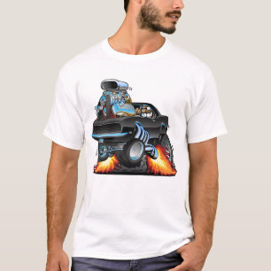T-shirt Caricature classique d'une voiture musculaire amér