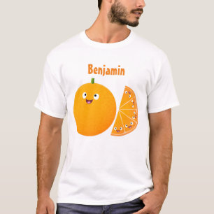 T-shirt Caricature d'agrumes d'orange