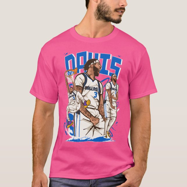 T-shirt Caricature d'Anthony Davis Dallas (Devant)