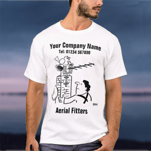T-shirt Caricature de Aerial Fitter