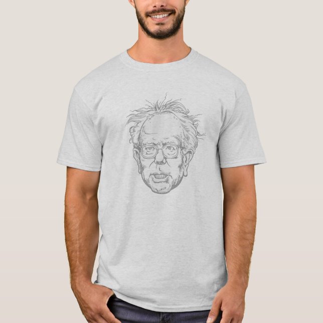 T-shirt Caricature de Bernie (Devant)
