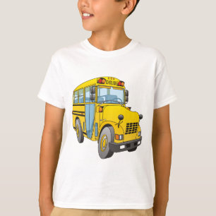 T-shirt Caricature de bus scolaire