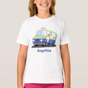 T-shirt Caricature de camion de glace joli