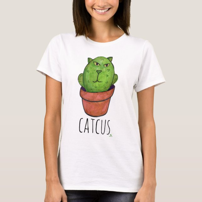 T-shirt Caricature de Catcus Funny Pet Cactus (Devant)