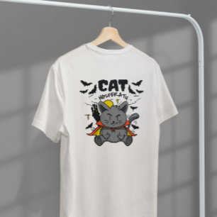 T-shirt Caricature de chat Nosferatu Vampire