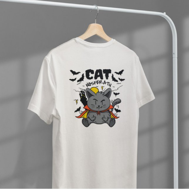 T-shirt Caricature de chat Nosferatu Vampire (Créateur téléchargé)