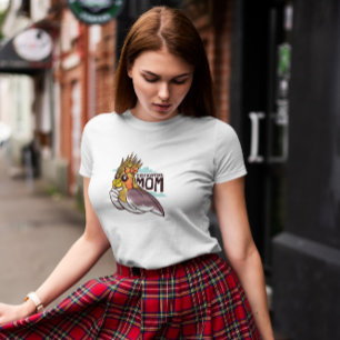T-shirt Caricature de Cockatiel Bird Mom