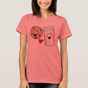 T-shirt Caricature de Cookies cool et Amis du lait
