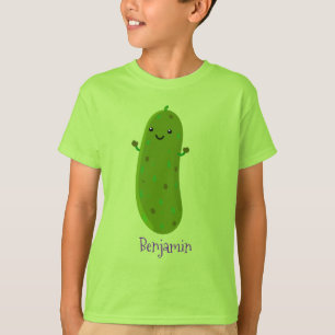 T-shirt Caricature de cornichon joyeux