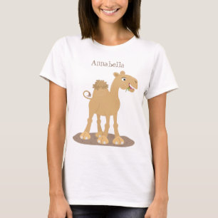T-shirt Caricature de dromadaire joyeux et souriant