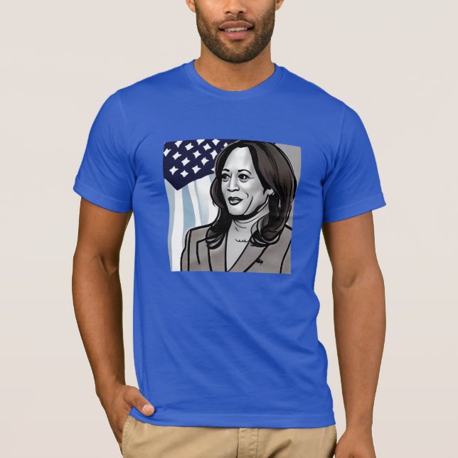 T-shirt Caricature de Kamala Harris Political (Devant)