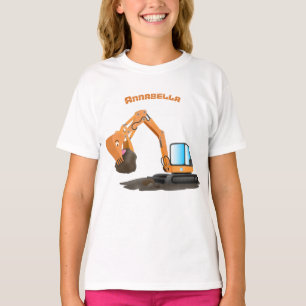 T-shirt Caricature de la pelle orange