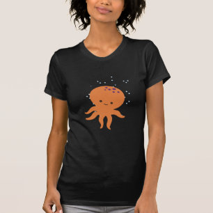 T-shirt Caricature de la pieuvre mignonne