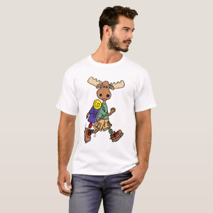T-shirt Caricature de Moose Hiker