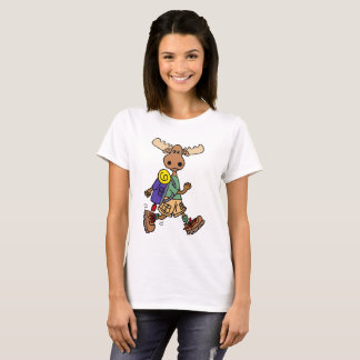 T-shirt Caricature de Moose Hiker
