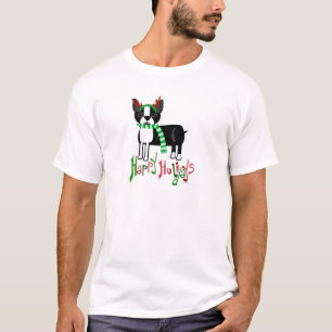 T-shirt Caricature de Noël du chien de fête le plus mou