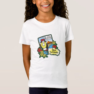T-Shirt Caricature de Noël hawaïen de Hula Girl Mele Kalik