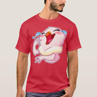 T-shirt Caricature de pigeon rose