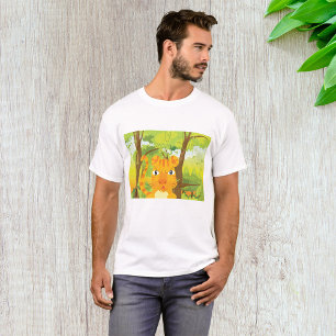 T-shirt Caricature de tigre en colère mignonne dans la jun