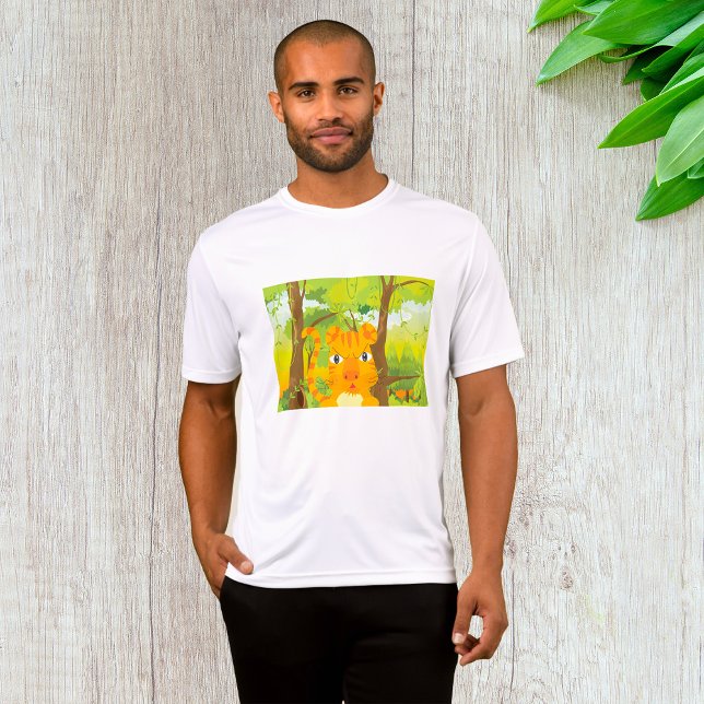 T-shirt Caricature de tigre en colère mignonne dans la jun (Créateur téléchargé)