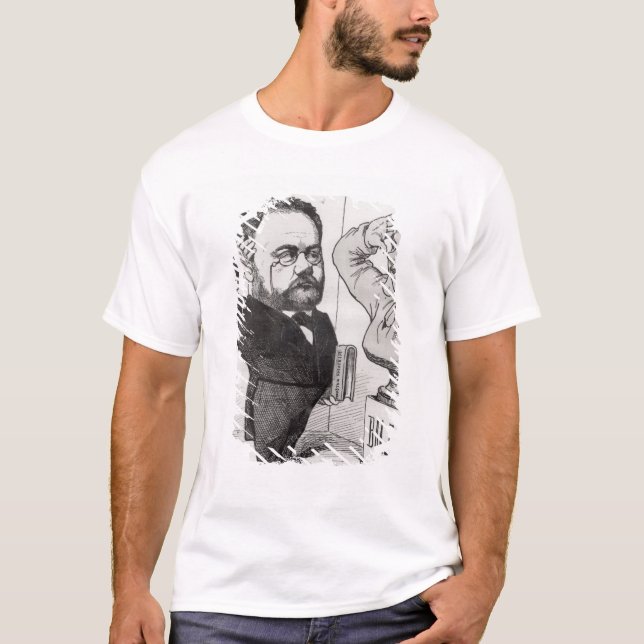 T-shirt Caricature d'Emile Zola (Devant)