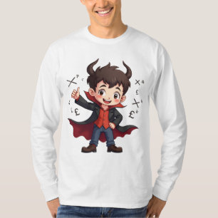 T-shirt Caricature d'enseignant en mathématiques amusantes