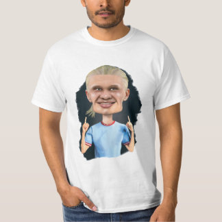 T-shirt Caricature d'Erling Haaland