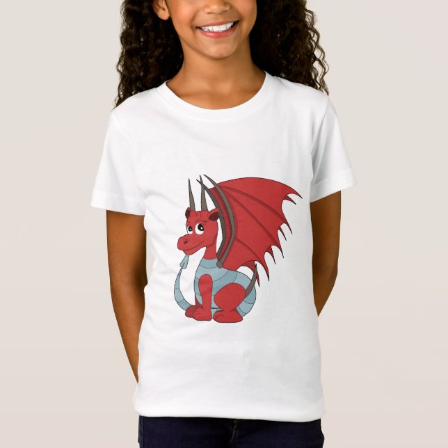 T-Shirt Caricature Dragon Rouge (Devant)
