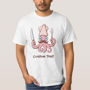 T-shirt Caricature du chef calmar