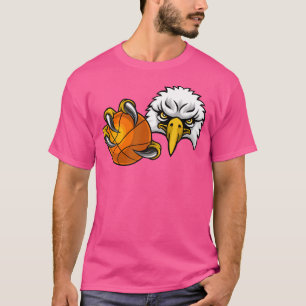T-shirt Caricature Eagle Hawk Basketball Bald Eagles