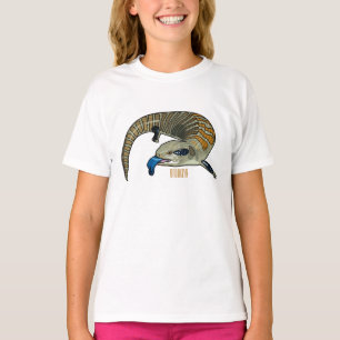 T-shirt Caricature en bleu