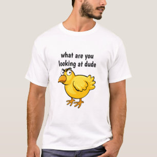 T-shirt Caricature en colère Chick Bird