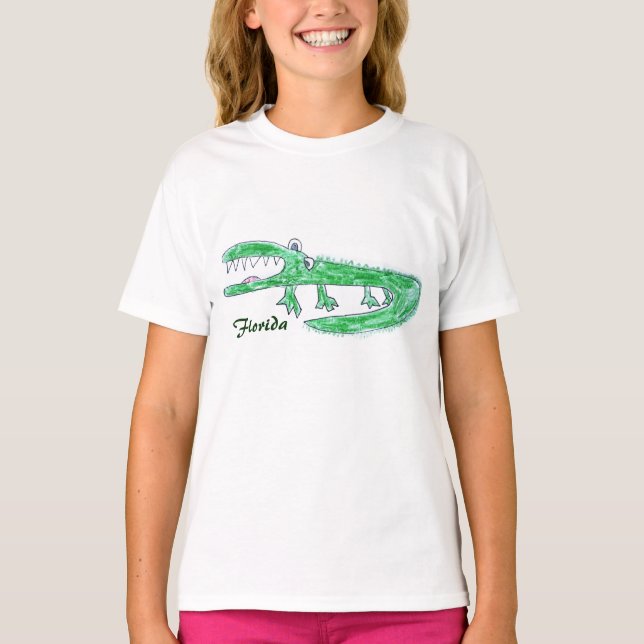 T-shirt caricature fou Gator (Devant)